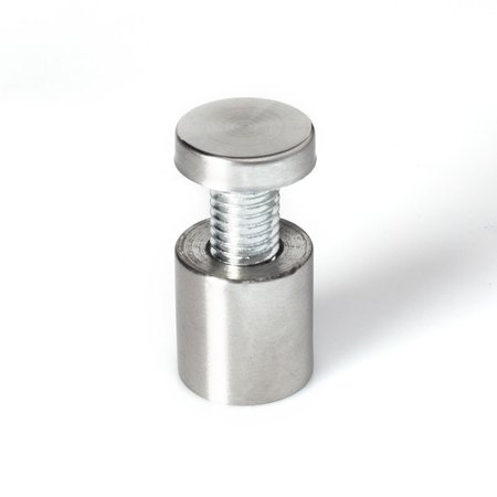 Outwater Round Standoffs, 3/4 in Bd L, Stainless Steel Brushed, 3/4 in OD 3P1.56.00172